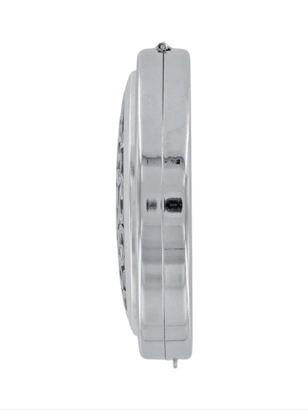 Brighton Ferrara Silver Filigree Round Dual Compact Mirror Travel Accessory